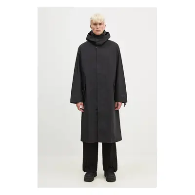 Bunda Y-3 Graphic Parka pánská, černá barva, přechodná, IW7481