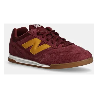 Kožené sneakers boty New Balance RC42 vínová barva, URC42HF