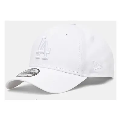 Bavlněná baseballová čepice New Era LEAGUE ESSENTIAL 9FORTY® LOS ANGELES DODGERS bílá barva, s a