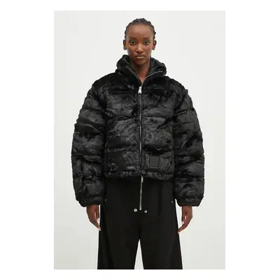 Bunda Alpha Industries Fur Puffer dámská, černá barva, zimní, 148002