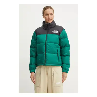 Péřová bunda The North Face 1996 Retro Nuptse dámská, zelená barva, zimní, NF0A3XEONL11