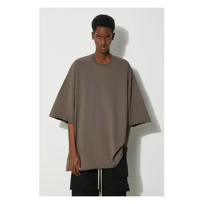 Bavlněné tričko Rick Owens Tommy T-Shirt zelená barva, DU01D1259.RIG.34