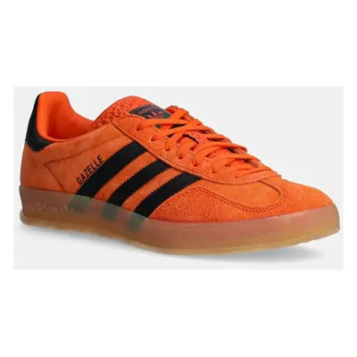 Semišové sneakers boty adidas Originals Gazelle Indoor oranžová barva, JI3905