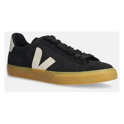 Semišové sneakers boty Veja Campo černá barva, CP0303692B