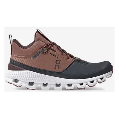 Sneakers boty On-running Cloud Hi Waterproof 2899166 COCOA/PEBBLE hnědá barva