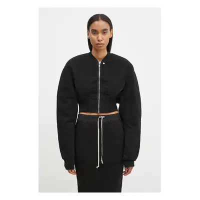 Bomber bunda Rick Owens Collage Bomber černá barva, přechodná, DS02D2723.MO