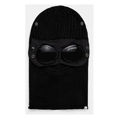 Vlněná kukla C.P. Company Ski Mask černá barva, 17CMAC301A005509A