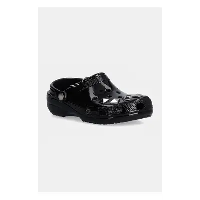 Pantofle Crocs Classic Studded Clog dámské, černá barva, 210390