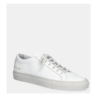 Kožené sneakers boty Common Projects Achilles Contrast Bumpy bílá barva, 2432.0506