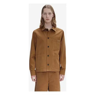 Bunda A.P.C. Veste Chico pánská, hnědá barva, přechodná, COGBJ-H02800 CARAMEL