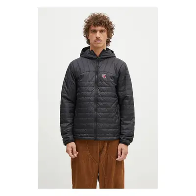 Bunda Fjallraven Expedition X-Latt Hoodie M pánská, černá barva, přechodná, F12500157.550