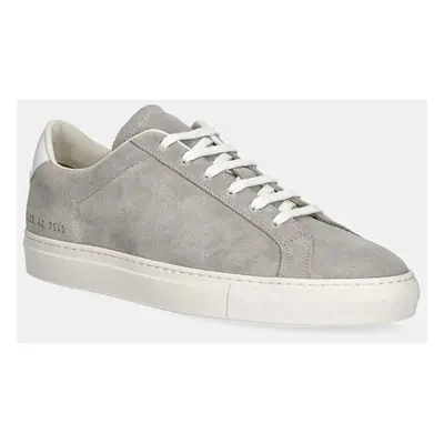 Semišové sneakers boty Common Projects Retro in Suede šedá barva, 2435.7543