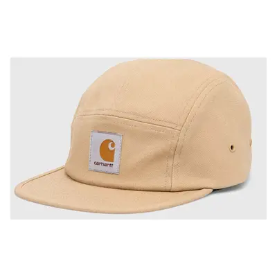 Bavlněná baseballová čepice Carhartt WIP Backley Cap hnědá barva, s aplikací, I016607-TAMARIND