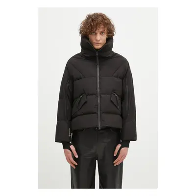 Péřová bunda Woolrich Gtx Jacket dámská, černá barva, zimní, oversize, CFWWOU1048FRUT3790