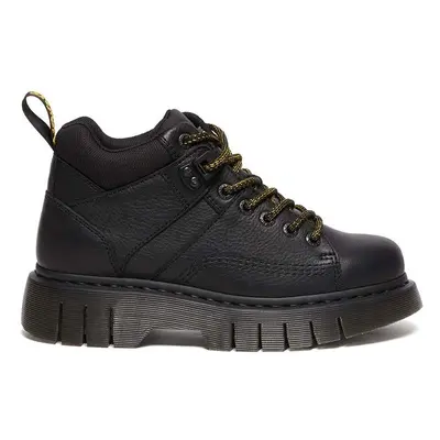 Kožené polobotky Dr. Martens Woodard černá barva, DM31045001