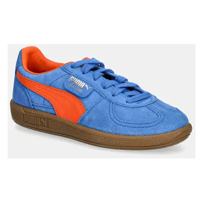 Semišové sneakers boty Puma Palermo Cobalt Glaze modrá barva, 396463