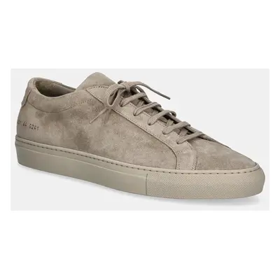 Semišové sneakers boty Common Projects Original Achilles in Suede béžová barva, 2431.0241