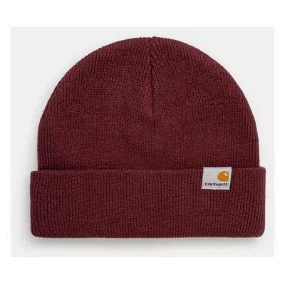 Čepice Carhartt WIP Stratus Hat Low vínová barva, I025741.2BYXX