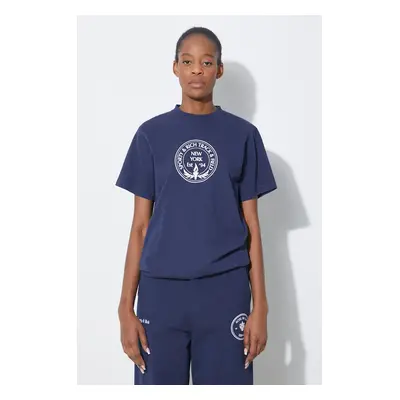 Bavlněné tričko Sporty & Rich Central Park T Shirt tmavomodrá barva, TSAW2386NA