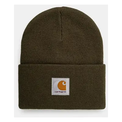 Čepice Carhartt WIP Acrylic Watch Hat zelená barva, I020222.666XX