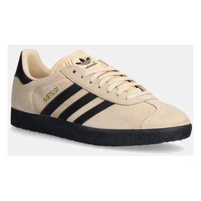 Sneakers boty adidas Originals GAZELLE MESSI béžová barva, IH8156