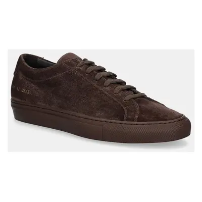 Semišové sneakers boty Common Projects Original Achilles in Suede hnědá barva, 2431.3625