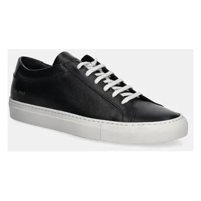 Kožené sneakers boty Common Projects Achilles Contrast Bumpy černá barva, 2432.7547