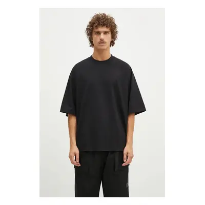 Bavlněné tričko 1017 ALYX 9SM Oversized Crewneck Tee černá barva, s aplikací, AAMTS0486FA01