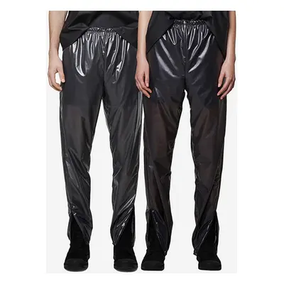 Nepromokavé kalhoty Rains Ultralight Pants Slim černá barva, medium waist, 18780.BLACK-BLACK