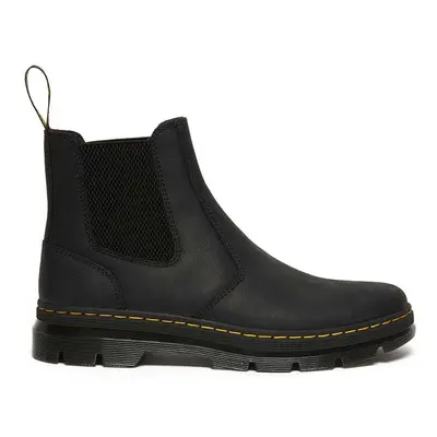 Boty s gumou Dr. Martens Embury černá barva, na plochém podpatku, DM26002001