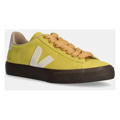 Semišové sneakers boty Veja Campo zelená barva, CP0303694A