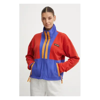 Fleecová mikina Columbia Backbowl II FZ Fleece modrá barva, 2092163