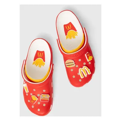 Pantofle Crocs Crocs x McDonald’s Clog červená barva, 209858.MUL