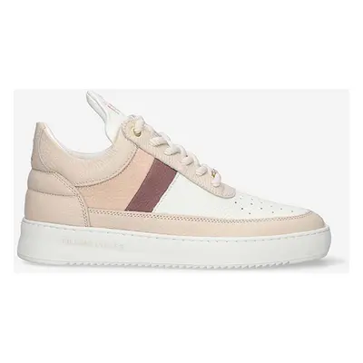 Kožené sneakers boty Filling Pieces Low Top Game béžová barva, 10133151888