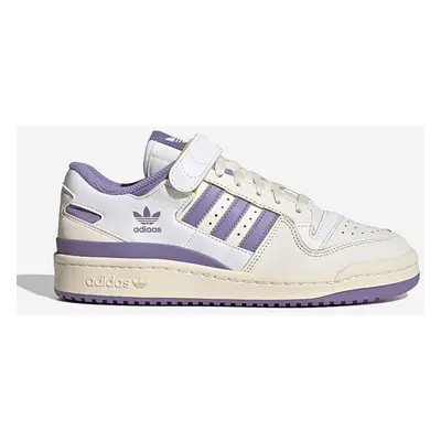 Kožené sneakers boty adidas Originals Forum 84 Low W HQ4375 bílá barva