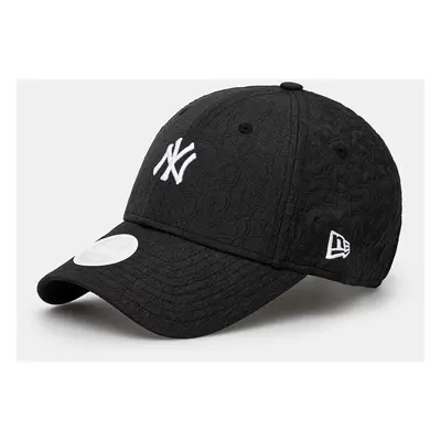 Kšiltovka New Era JACQUARD 9FORTY® NEW YORK YANKEES černá barva, s aplikací, 60565266