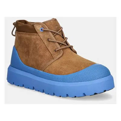 Semišové boty UGG Neumel Weather Hybrid pánské, hnědá barva, 1143991-CBG