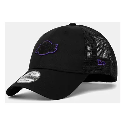 Kšiltovka New Era 9FORTY® TRUCKER LOS ANGELES LAKERS černá barva, s aplikací, 60565548