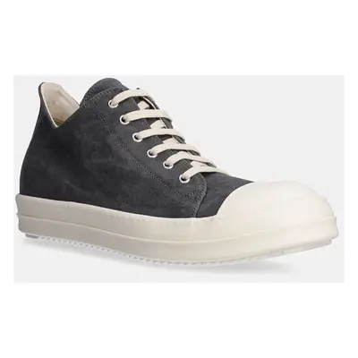 Tenisky Rick Owens Low Sneaks pánské, šedá barva, DU02D2802.SCF