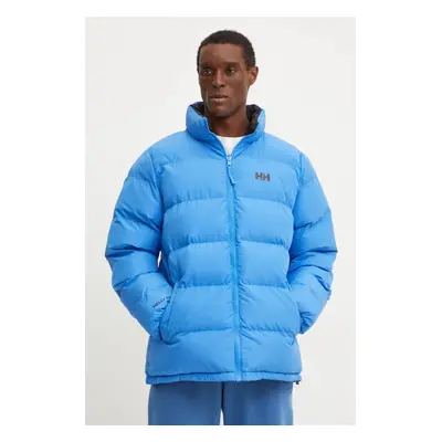 Oboustranná bunda Helly Hansen pánská, modrá barva, zimní