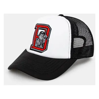 Kšiltovka Billionaire Boys Club College Trucker Cap černá barva, s aplikací, B24360