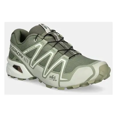 Boty Salomon SPEEDCROSS 3 Gore-Tex pánské, zelená barva, L47684600