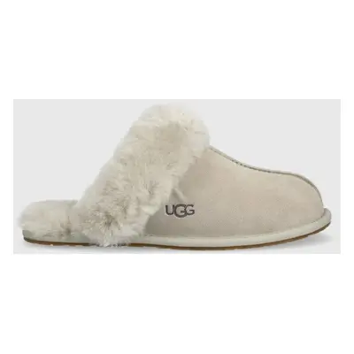 Semišové papuče UGG W Scuffette II šedá barva, 1106872.GOA