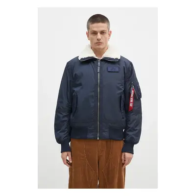 Bomber bunda Alpha Industries B15-3 TT tmavomodrá barva, zimní