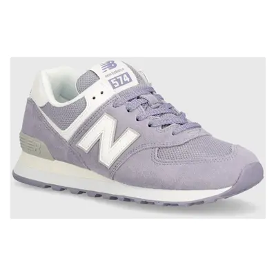 Sneakers boty New Balance 574 fialová barva, U574RWE