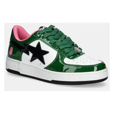 Kožené sneakers boty A Bathing Ape BAPE STA #1 M2 zelená barva, 1K80191301