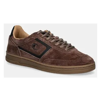 Semišové sneakers boty Champion CL78 I&A SUEDE Low Cut hnědá barva, S22376