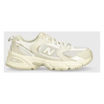 Dětské sneakers boty New Balance NBGR530 béžová barva