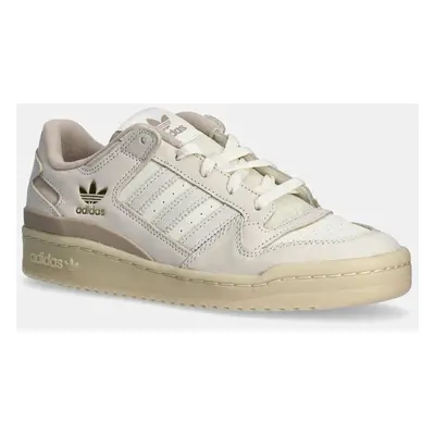 Kožené sneakers boty adidas Originals Forum Low Cl béžová barva, IH7826