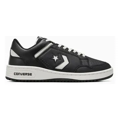 Kožené sneakers boty Converse Weapon černá barva, A12336C